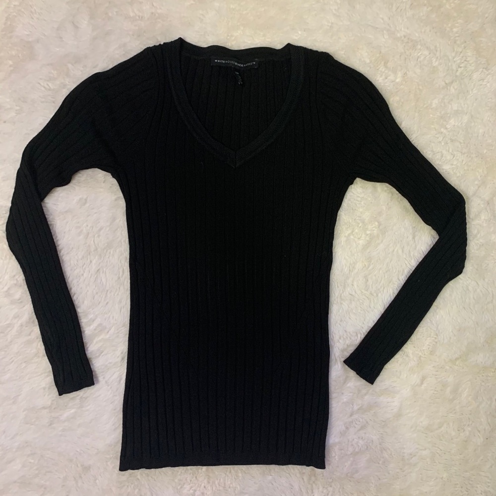 Black Ribbed Sweater
